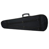 Durable Cloth Fluff Triangle Shape Case with Beige Lining for 4/4 Violin Black 66355833