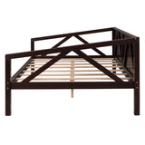 ZNTS Full size Daybed, Wood Slat Support, Espresso WF283135AAP