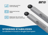 Dual Steering Stabilizer For Ford F-250 F-350 Super Duty 4WD 2005-2024 C33132337 76694861