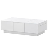 ON-TREND Coffee with 2 large Hidden Storage Compartment, Extendable Cocktail WF303591AAK