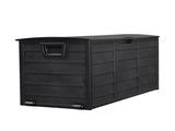 75gal 280L Outdoor Garden Plastic Storage Deck Box Chest Tools Cushions Toys Lockable Seat BLACK 43351783