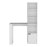 Iowa Computer Desk with 1-Cabinet and 4-Tier Bookcase B200P188863