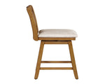 24in Brookline XX-Back Swivel Barstool - Oak B2791P610441