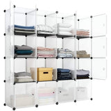 ZNTS 16-Cube Storage Shelf Cube Shelving Bookcase Bookshelf Organizing Closet Toy Organizer Cabinet White 35996258