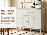 Sideboard Buffet Cabinet with Drawers and Storage Cabinets, Vintage Wooden Console Cabinet with W3720P577572