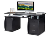 1 Cabinet Door 3 Drawers 2 Power Outlets Computer Desk P2 Particleboard Office Desk with 2 USB Ports 69233677