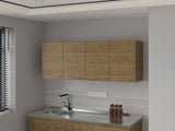 Lyman Wall Cabinet kitchen in Melamine wit 4 Doors , Natural Oak B128P287529