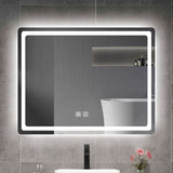 ZNTS 31in. H LED Single Vanity Mirror in Polished Crystal Vanity LED Mirror for W2026P203668