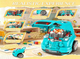 Teal Kids Mechanic Truck Engine Toy Set Interactive Car Service Play Set for Toddlers 74176131