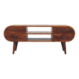 Chestnut Circular Media Unit B182P166635