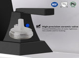 2-Handle Bathroom Sink Faucet Matte Black 4 Inches Centerset 3 Hole with Pop Up Drain & Supply 06693792