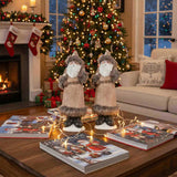 2PCS Set Christmas Gnome Decorations Holiday Table Centerpieces for Party Gifts, Spooky Desktop 49715647