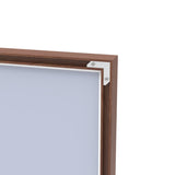 60*36" Oversized Modern Rectangle Bathroom Mirror with walnut Frame Decorative Large Wall Mirrors W708P297589