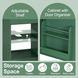 20" Bathroom Vanity with Sink, Vanity Cabinet with Door Shelf and Adjustable Shelf, Green N759P237946F