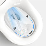 ZNTS Smart Toilet with 85MM Wider Bidet Seat, Smart Toilet with Bidet Built in, Voice Control, Bubble W1872115355