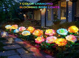 Solar Lights Outdoor Waterproof for Garden Decor, 4 Pack Garden Lights for Outside, Outdoor 37833788