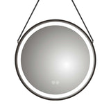 DAX Aura Strap LED Light Round Mirror 28 Inches B2702P227044