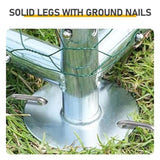 13.1x9.8x6.5ft Large Metal Chicken Coop with Run, Walk-in Poultry Cage with Waterproof Cover & Arc 87088586