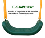 Metal Swing Set Outdoor with Glider for Kids, Toddlers, Children 79158586