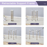 Only Table Leg.Simple Silver Stainless Steel Folding Table Frame - Multifunctional, W1512P359323