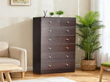 Brown particleboard with a textured melamine finish, 66*40*131cm, 52 drawer cabinet, matte gold 50861733