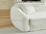 87-inch Curved Convertible Sofa Recliner, 2-in-1 Fold-Out Sofa Bed, with Pull-Out Base and Deep Seat W3505P452804