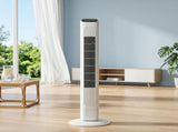 US Standard RTW-GR36 Tower Fan, 110V 45W, 36 Inch, Column Shape, White Plastic Body, Copper Motor, 13699804