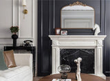 40" x 31" Classic Design Gold Arch Mirror and Baroque Inspired Frame for Living Room Bathrrom W2078127696