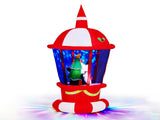 7.3FT Lighted Christmas Inflatable Decoration, Inflatable Lighthouse with Santa and Penguin, Funny 63115629