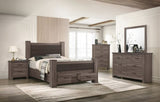 Natural Finish Striking Wooden 1pc Dresser Drawers Storage bedroom Furniture B011P193966