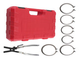 7-Piece Piston Ring Compressor 73-111mm fit for Car Engine Service Ratchet Set 01576397