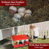 ZNTS 3 Compartment Roll Out Nesting Box with Plastic Basket, Egg Nest Box Laying Box Hens 82562663