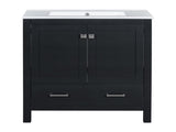 30" Black Bathroom Vanity Single Sink, Combo Cabinet Undermount Sink, Bathroom Storage Cabinet WF324043AAB