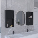 Oba 2-Pc Wall-Mounted Bathroom Medicine Cabinet with Open and Closed Storage B070P188846