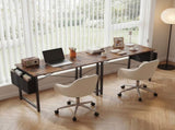 47" Home Office Desk for Small Spaces, Computer Desk with Storage Bag & Hook, Modern Simple Style 41256887