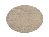 22x22x25.5" Cream Round Side Table with Pedestal Base W2078P170346