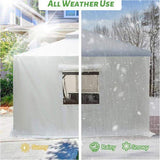 12'x20' Gazebo Cover for Hardtop Gazebos, Outdoor Universal Winter Gazebo Cover with Sidewalls and W1859P227658