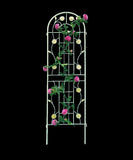 4 Pack Metal Garden Trellis 71" x 19.7" Rustproof Trellis for Climbing Plants Outdoor Flower Support W1586135958