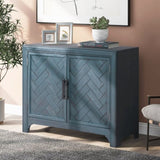 U_STYLE 40'' Modern Cabinets with Unique Design Doors with 1 Adjustable Shelves,Suitable for WF313558AAV