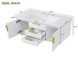 36'' Wall Mounted Vanity, Floating Storage Cabinet with 2 Drawers, Solid Wood N710P253035K