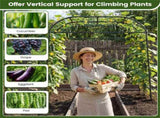 7.5 Ft Adjustable Garden Arch Trellis for Climbing Plants, PE-Coated Metal Tunnel Trellis for 48066132
