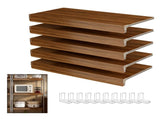 (24 INCH) 5 Pcs Wire Shelf Covers, Foamed PVC Wire Rack Covers for Removable Closet (Not Wood), 12478864