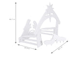 116*53*118cm PVC Nativity Garden Jesus Decoration White 11713425