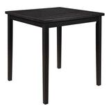 Counter Height Table Black Finish 1pc Square Transitional Style Wooden Dining Kitchen Furniture B011P168508