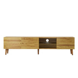 70 Inch Mid Century Modern TV Stand, TV Stand with Storage, Entertainment Center for Living Room W578P143416