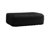 Ottoman Flannelette Fabric-Black W714P377099
