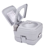 ZNTS Lightweight Portable Toilet, 2.6 Gallon Flushable Camping Toilet, Sanitary Outdoor Travel Toilet for W2181P154818