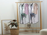 5 Pack Hanging Garment Bags, 40.15in Long PEVA & Non-woven Clothes Storage Covers, Transparent 50985105