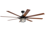 (Same as W882P212626) Modern 66 Inch Ceiling Fan With 6 Speed Wind 8 Blades Remote Control W882P322249