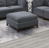 Modular Living Room Furniture Ottoman Ash Chenille Fabric 1pc Cushion Ottoman Couch B011104330